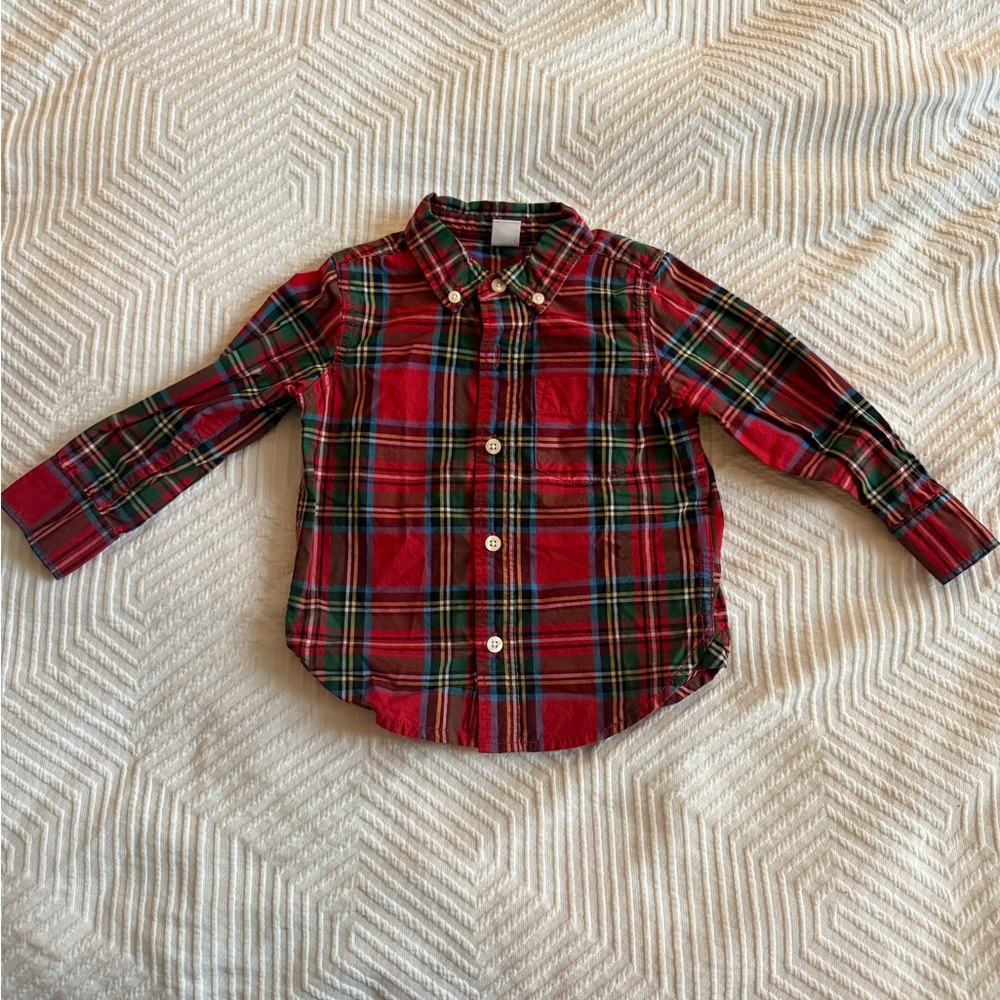 Baby Gap Toddler Plaid Poplin Shirt